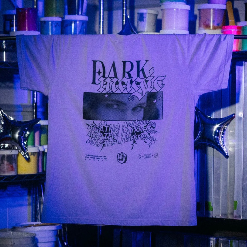 Agatha Harkness Dark Magic T-Shirt in Violet - unisex small